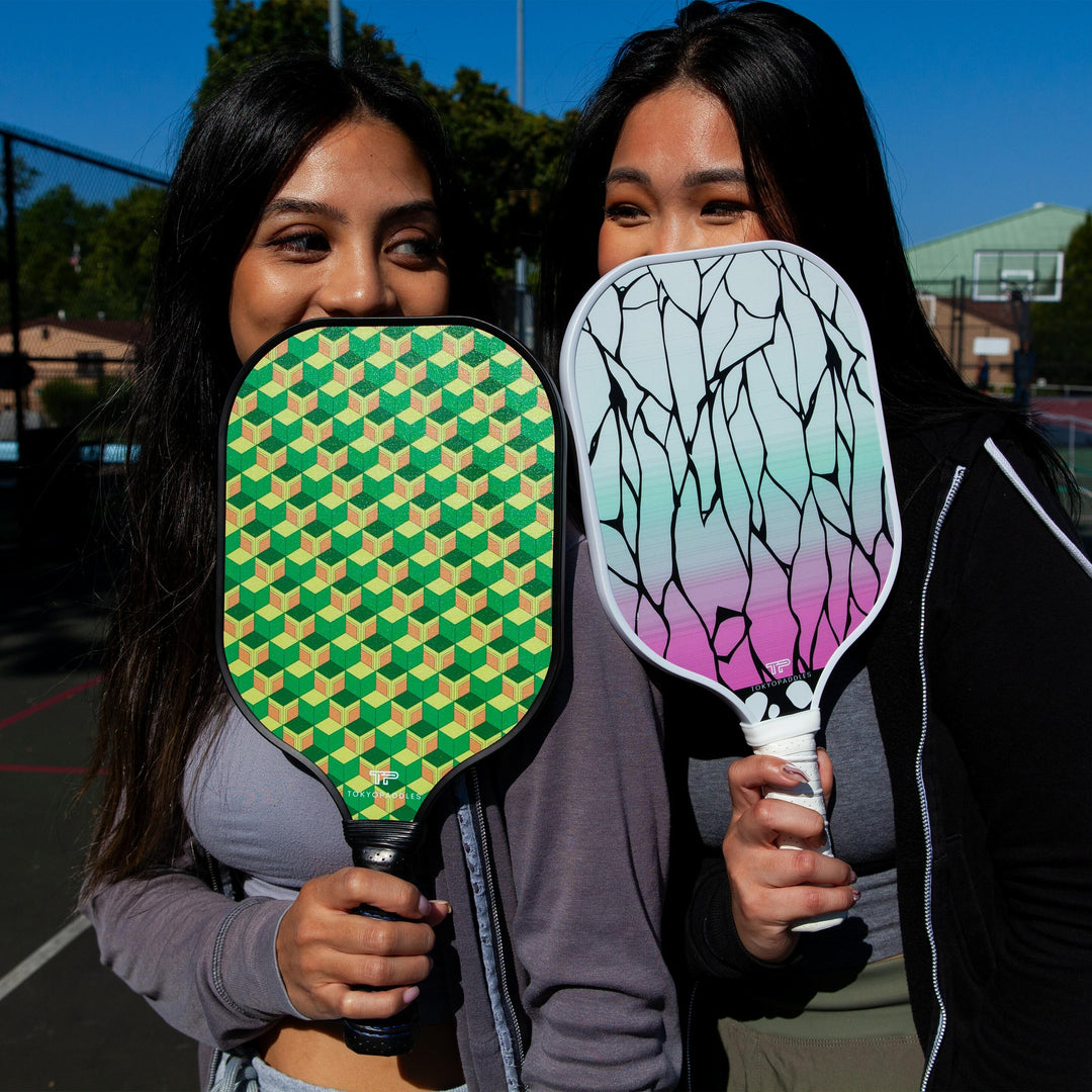 An image displaying a selection of top-grade pickleball paddles, each known for offering superior control on the court. These are the kind of paddles chosen by the experts for their precise ball handl